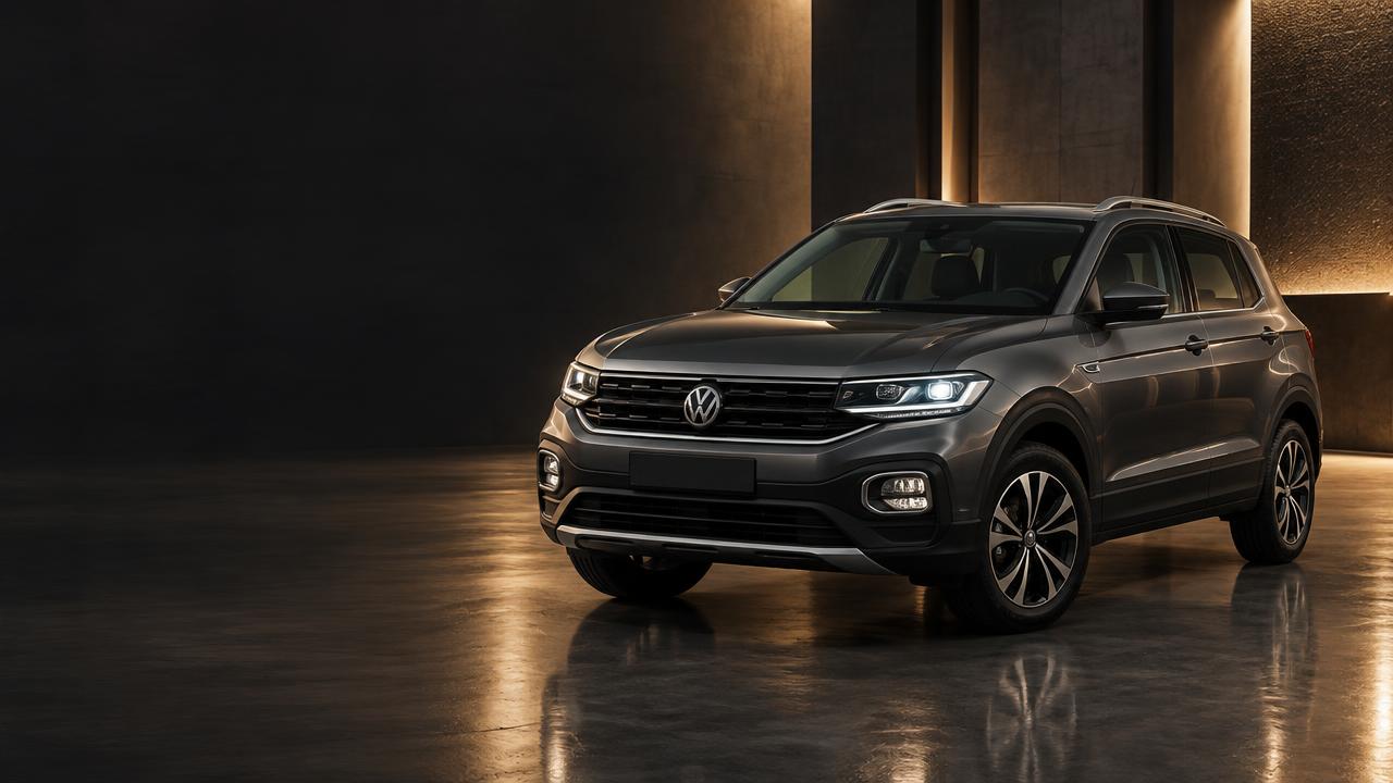 Volkswagen T-Cross em cenário automotivo premium